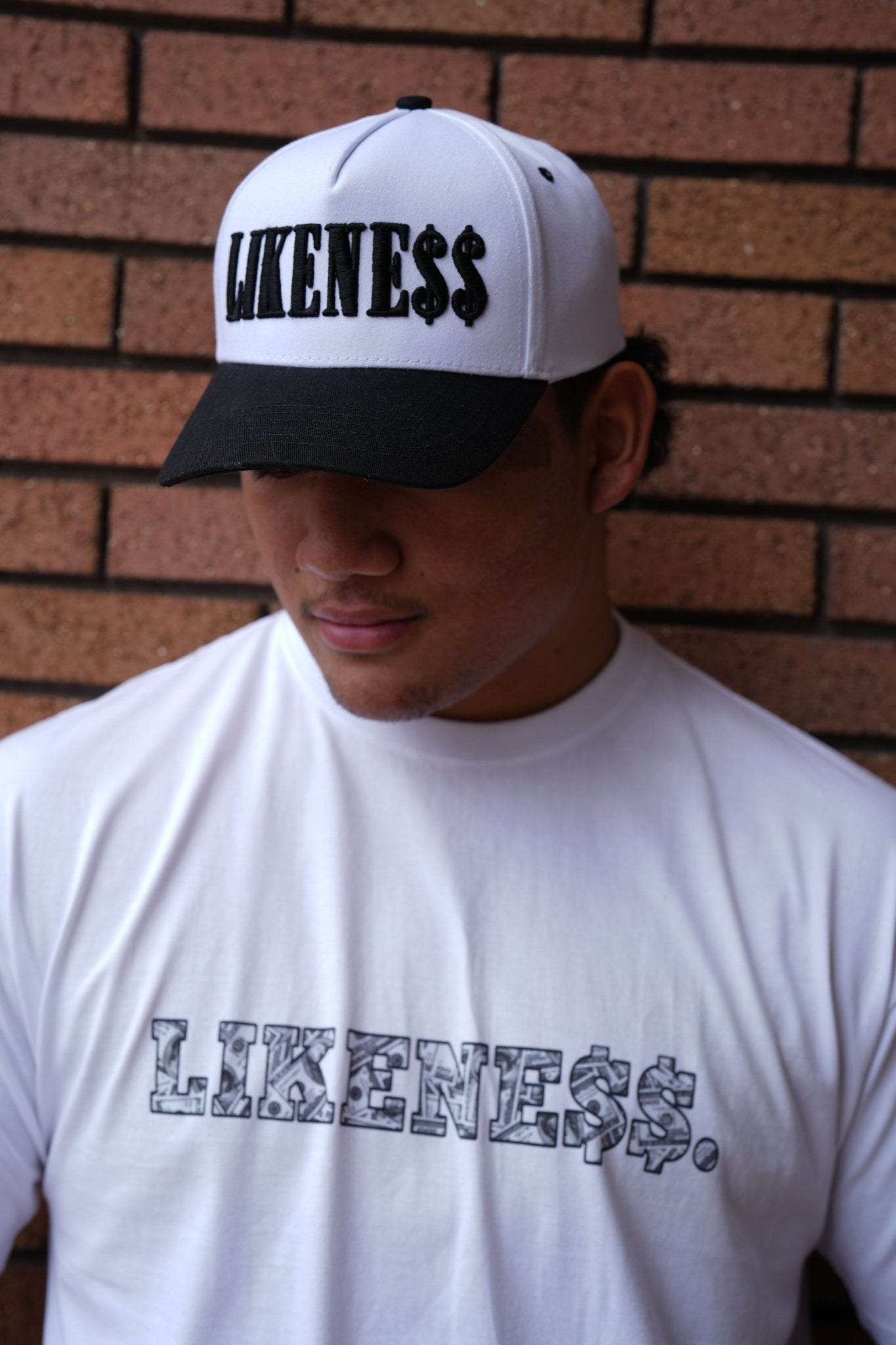 LIKENE$$. Cap (Black and White) - LIKENE$$ Brand