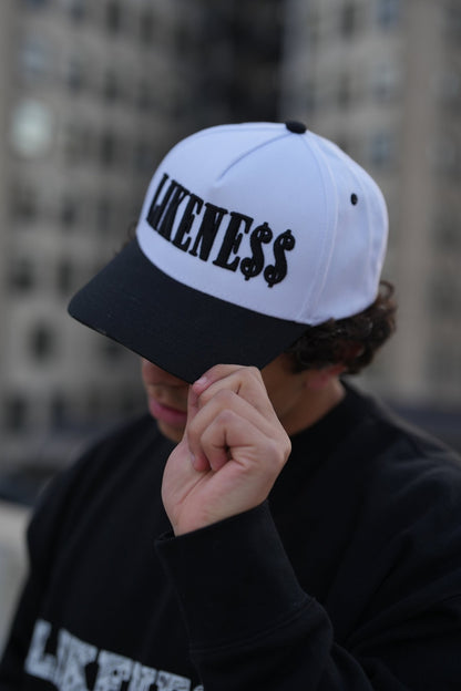 LIKENE$$. Cap (Black and White) - LIKENE$$ Brand