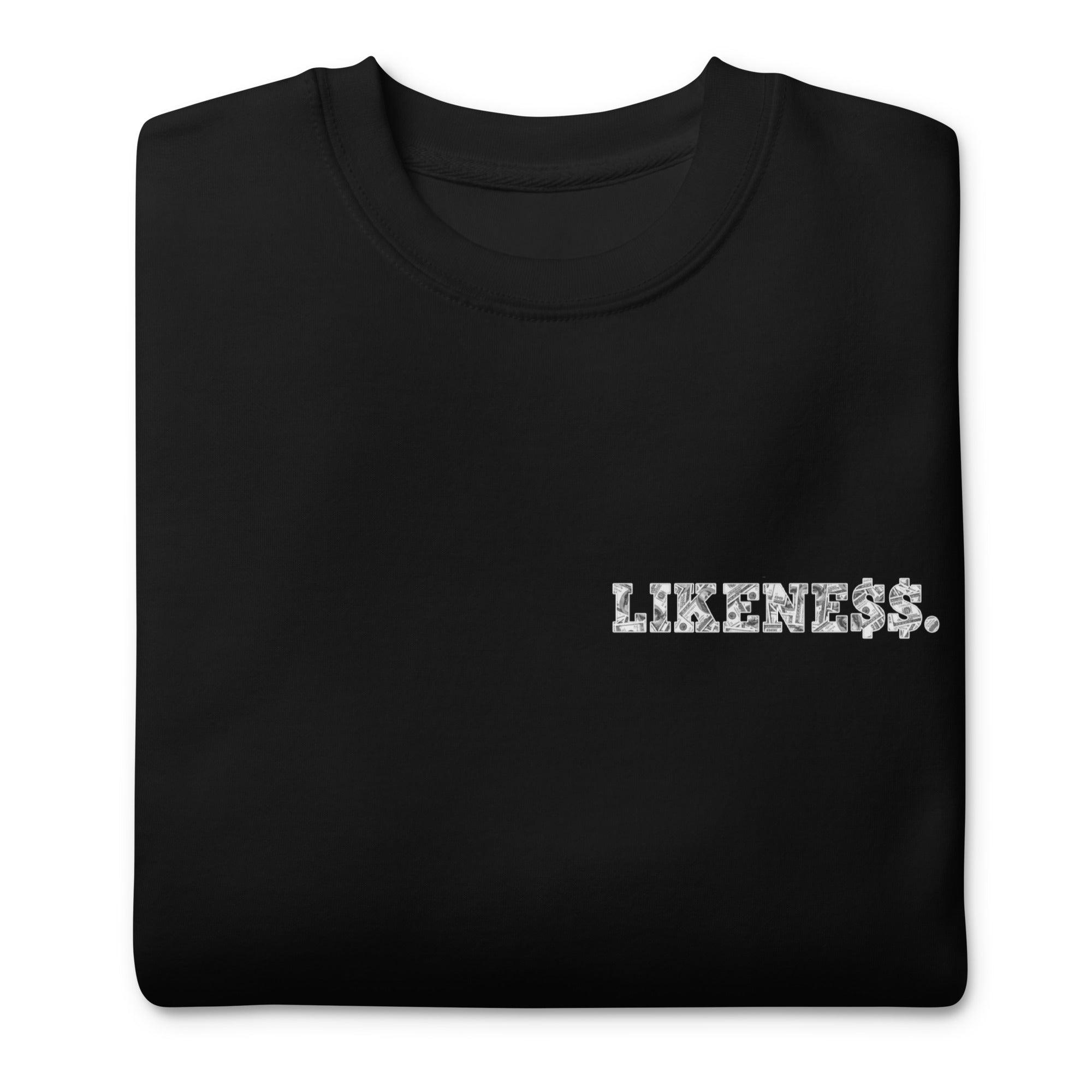 LIKENE$$. Sweatshirt (small logo) - LIKENE$$ Brand